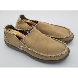 Crocs Santa Cruz Slip-On Clogs Loafer Shoe Khaki Men's Size 14 Casual Comfort